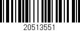Código de barras (EAN, GTIN, SKU, ISBN): '20513551'