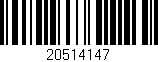 Código de barras (EAN, GTIN, SKU, ISBN): '20514147'