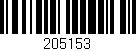 Código de barras (EAN, GTIN, SKU, ISBN): '205153'