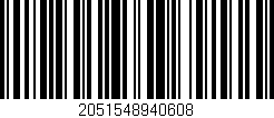 Código de barras (EAN, GTIN, SKU, ISBN): '2051548940608'
