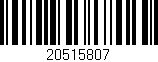 Código de barras (EAN, GTIN, SKU, ISBN): '20515807'