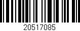 Código de barras (EAN, GTIN, SKU, ISBN): '20517085'