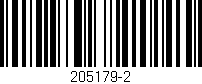 Código de barras (EAN, GTIN, SKU, ISBN): '205179-2'