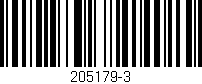 Código de barras (EAN, GTIN, SKU, ISBN): '205179-3'