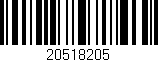Código de barras (EAN, GTIN, SKU, ISBN): '20518205'