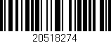 Código de barras (EAN, GTIN, SKU, ISBN): '20518274'