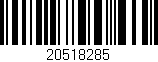 Código de barras (EAN, GTIN, SKU, ISBN): '20518285'