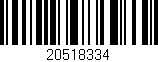 Código de barras (EAN, GTIN, SKU, ISBN): '20518334'