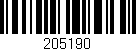 Código de barras (EAN, GTIN, SKU, ISBN): '205190'