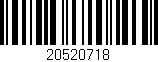 Código de barras (EAN, GTIN, SKU, ISBN): '20520718'