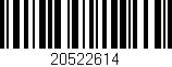 Código de barras (EAN, GTIN, SKU, ISBN): '20522614'