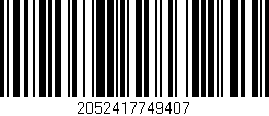 Código de barras (EAN, GTIN, SKU, ISBN): '2052417749407'