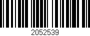Código de barras (EAN, GTIN, SKU, ISBN): '2052539'