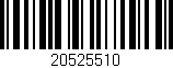 Código de barras (EAN, GTIN, SKU, ISBN): '20525510'