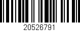 Código de barras (EAN, GTIN, SKU, ISBN): '20526791'