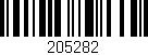 Código de barras (EAN, GTIN, SKU, ISBN): '205282'