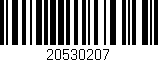Código de barras (EAN, GTIN, SKU, ISBN): '20530207'