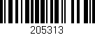 Código de barras (EAN, GTIN, SKU, ISBN): '205313'