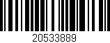 Código de barras (EAN, GTIN, SKU, ISBN): '20533889'