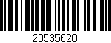 Código de barras (EAN, GTIN, SKU, ISBN): '20535620'