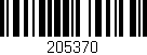 Código de barras (EAN, GTIN, SKU, ISBN): '205370'