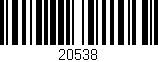 Código de barras (EAN, GTIN, SKU, ISBN): '20538'