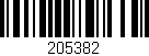 Código de barras (EAN, GTIN, SKU, ISBN): '205382'