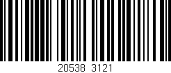 Código de barras (EAN, GTIN, SKU, ISBN): '20538/3121'