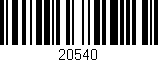 Código de barras (EAN, GTIN, SKU, ISBN): '20540'