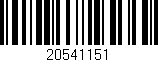 Código de barras (EAN, GTIN, SKU, ISBN): '20541151'