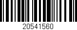 Código de barras (EAN, GTIN, SKU, ISBN): '20541560'