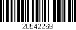 Código de barras (EAN, GTIN, SKU, ISBN): '20542269'