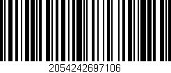 Código de barras (EAN, GTIN, SKU, ISBN): '2054242697106'