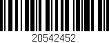 Código de barras (EAN, GTIN, SKU, ISBN): '20542452'