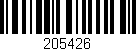 Código de barras (EAN, GTIN, SKU, ISBN): '205426'