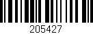 Código de barras (EAN, GTIN, SKU, ISBN): '205427'