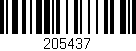 Código de barras (EAN, GTIN, SKU, ISBN): '205437'