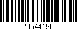 Código de barras (EAN, GTIN, SKU, ISBN): '20544190'