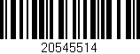 Código de barras (EAN, GTIN, SKU, ISBN): '20545514'