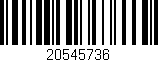 Código de barras (EAN, GTIN, SKU, ISBN): '20545736'