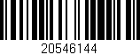 Código de barras (EAN, GTIN, SKU, ISBN): '20546144'