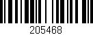 Código de barras (EAN, GTIN, SKU, ISBN): '205468'
