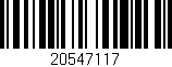 Código de barras (EAN, GTIN, SKU, ISBN): '20547117'