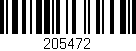 Código de barras (EAN, GTIN, SKU, ISBN): '205472'