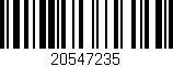 Código de barras (EAN, GTIN, SKU, ISBN): '20547235'