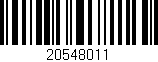 Código de barras (EAN, GTIN, SKU, ISBN): '20548011'