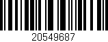 Código de barras (EAN, GTIN, SKU, ISBN): '20549687'