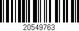 Código de barras (EAN, GTIN, SKU, ISBN): '20549763'