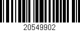 Código de barras (EAN, GTIN, SKU, ISBN): '20549902'