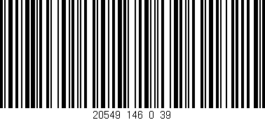 Código de barras (EAN, GTIN, SKU, ISBN): '20549_146_0_39'